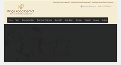 Desktop Screenshot of kingsroad-dental.co.uk