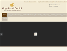 Tablet Screenshot of kingsroad-dental.co.uk